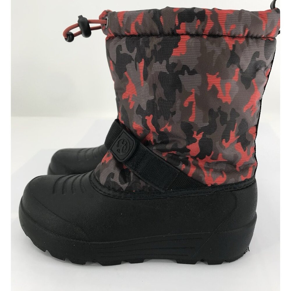 Northside Boots Kids Boys Size 3‎ Red Gray Black Camo Winter